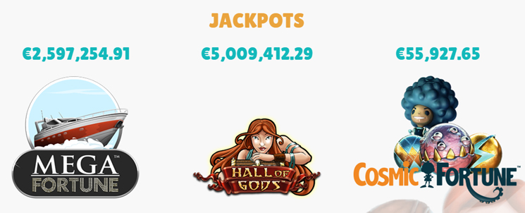 Jackpots do Cashmio