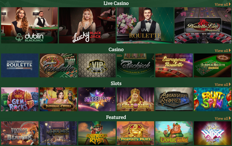 Jeux de casino et machines à sous DublinBet