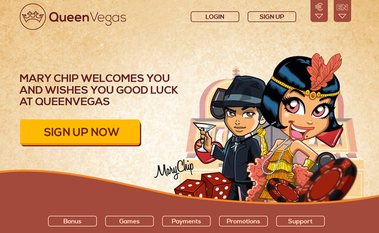 Site officiel de Queen Vegas