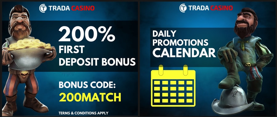 Trada Casino Bonuses