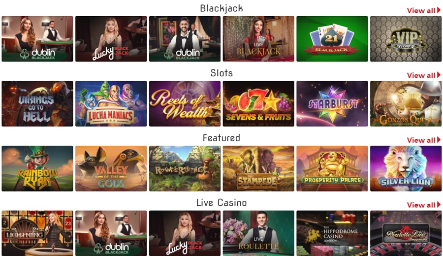 Lucky 31 Casino Spiele und Software