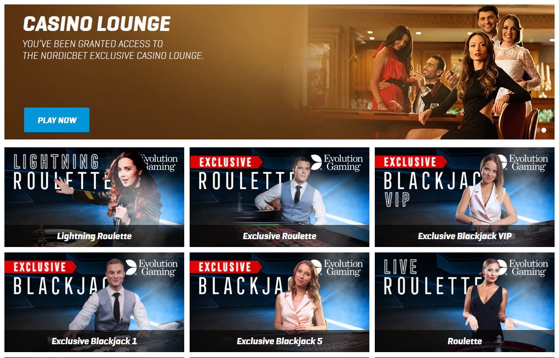 Nordicbet Live Casino