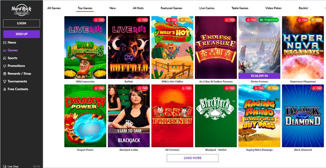 hard rock online casino iphone