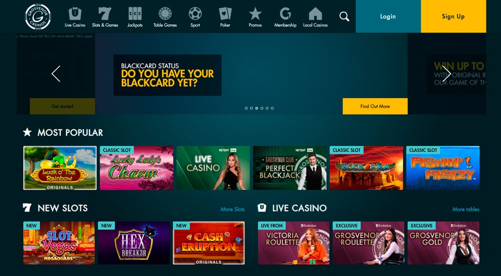 grosvenor online casino reviews