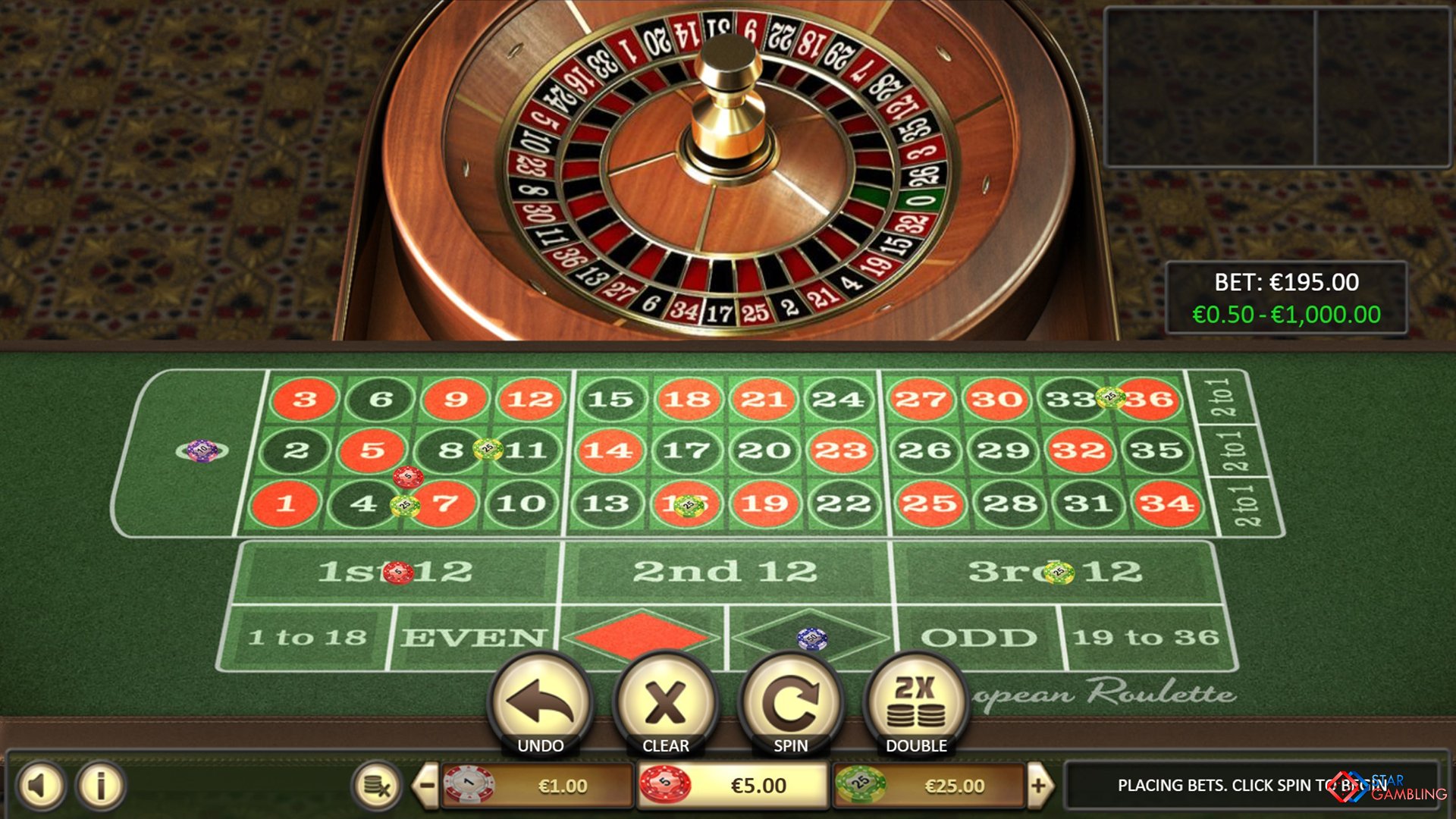 European Roulette screenshot #2