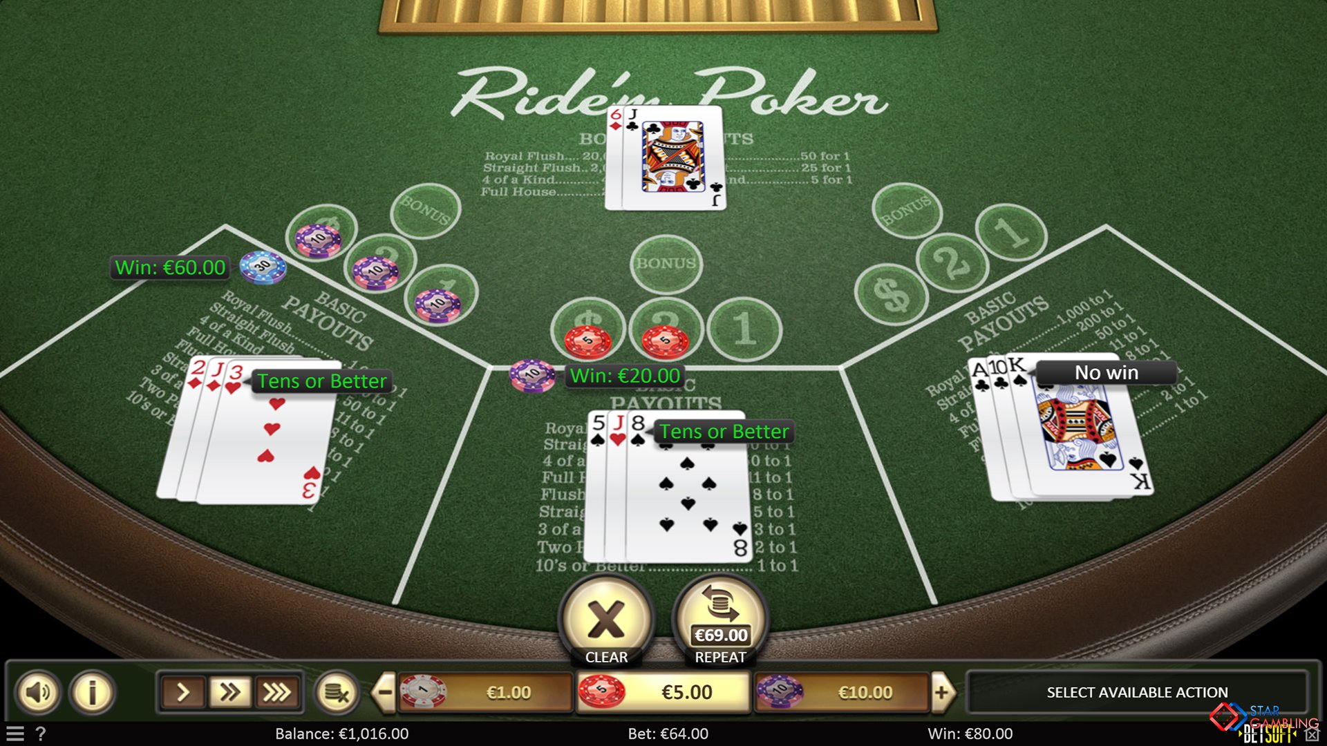 Ride’m Poker screenshot #2