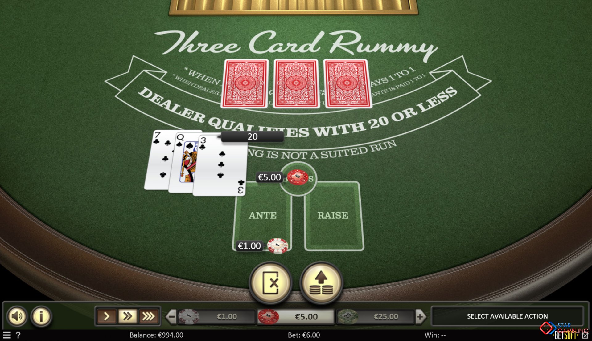 Rommé mit drei Karten screenshot #2