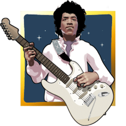 Jimi Hendrix Scatter symbol #14