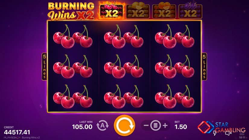 Burning Wins x2 screenshot #3