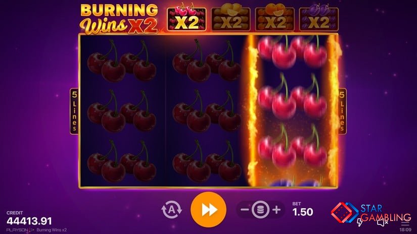 Burning Wins x2 screenshot #2