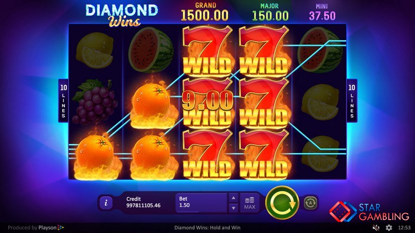 Diamond Wins: Hold & Win screenshot #3