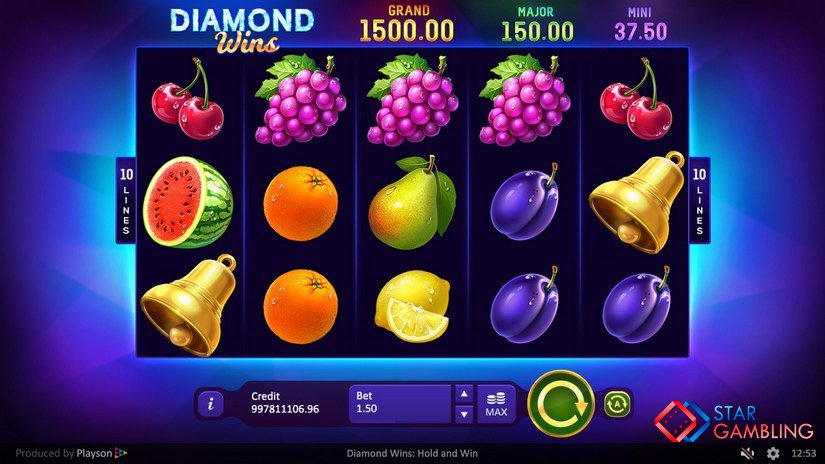 Diamond Wins: Hold & Win screenshot #2