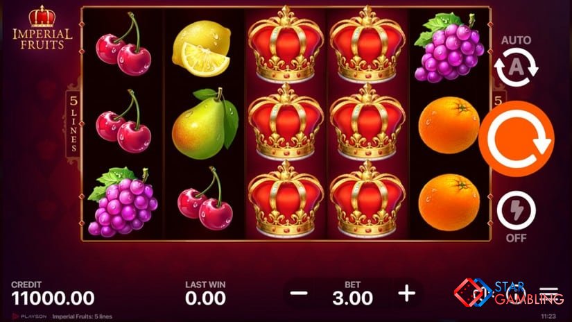 Imperial Fruits: 5 lines screenshot #1