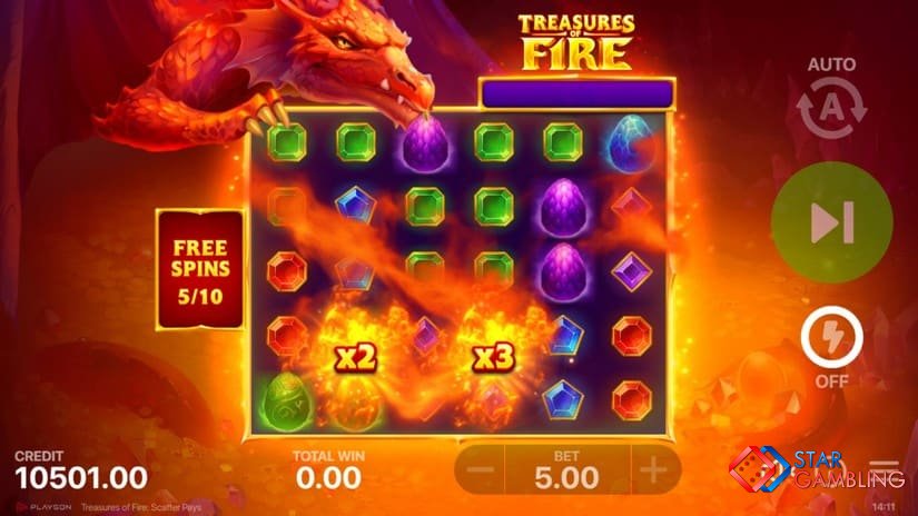 Treasures of Fire: Scatter Pays screenshot #4