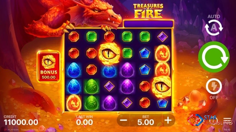 Treasures of Fire: Scatter Pays screenshot #1