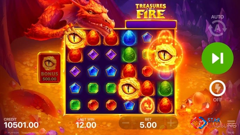 Treasures of Fire: Scatter Pays screenshot #3