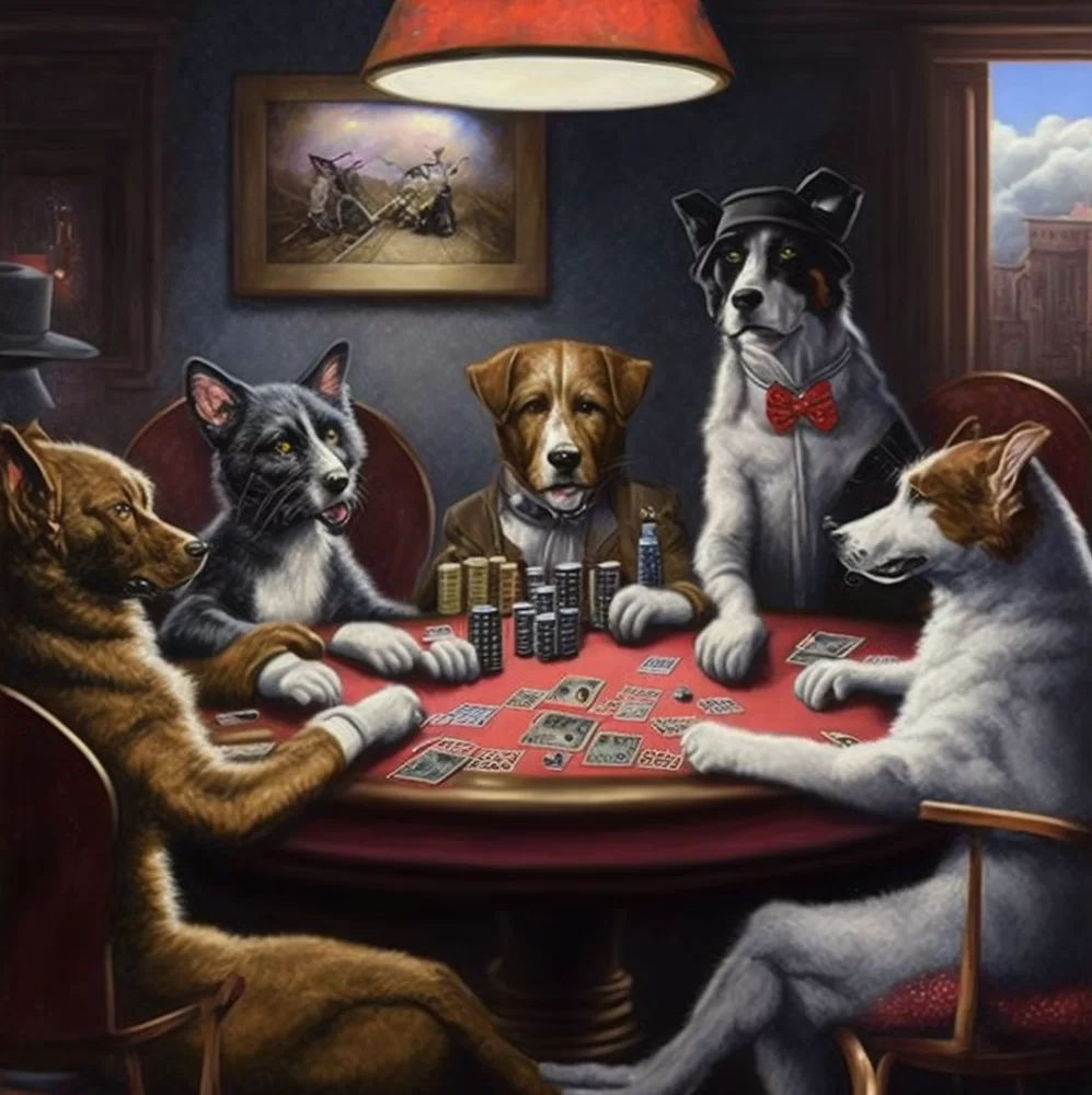 Dogs playing in Star Wins casino live games