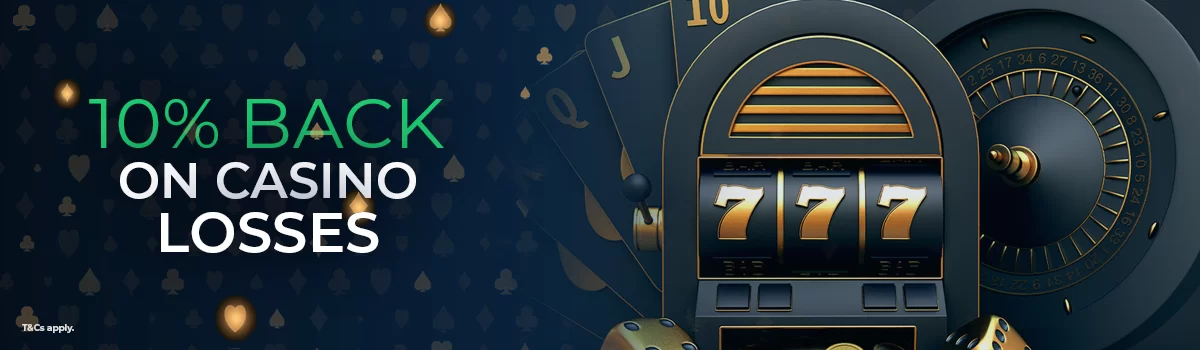 Get 10% back on casino losses every week