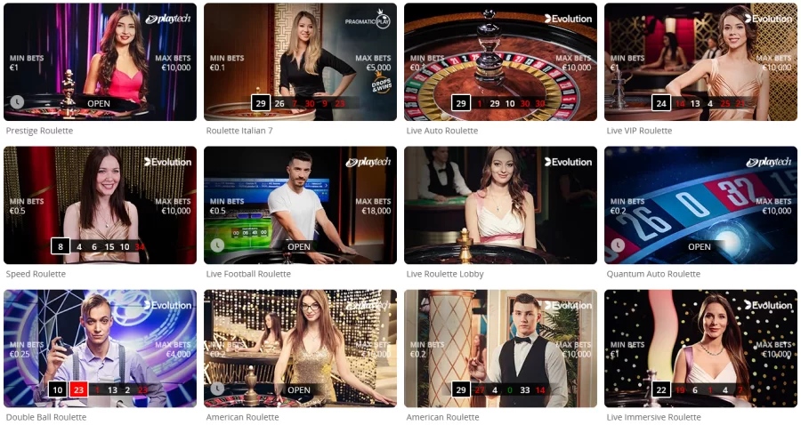 Casino en vivo de Betsson