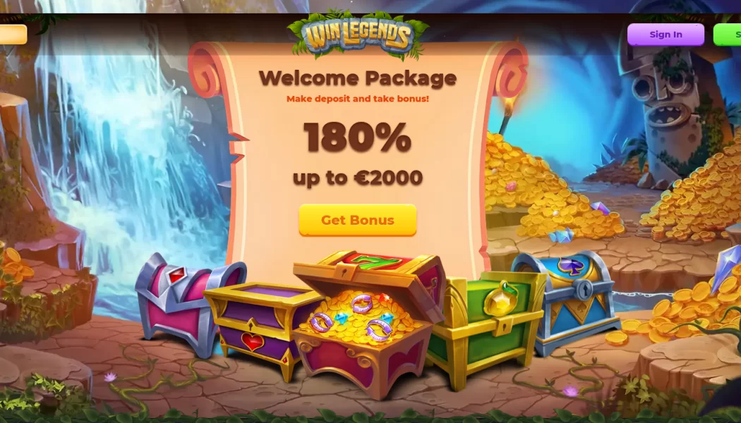 Bonificación de bienvenida del casino WinLegends