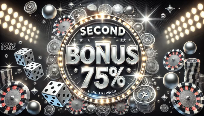 SECOND DEPOSIT BONUS 75% UP TO €500 + 50 FS