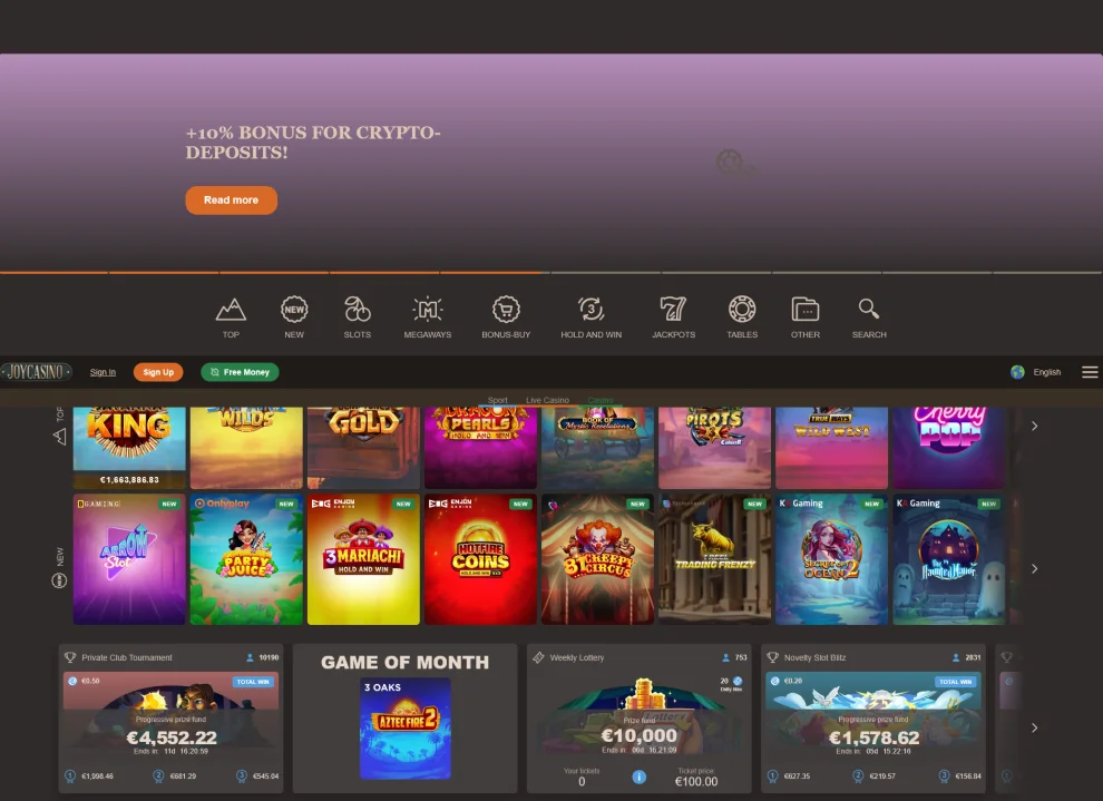 Joy Casino Testbericht