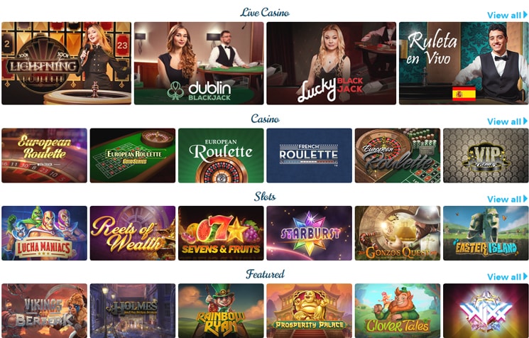Casino Estrella games