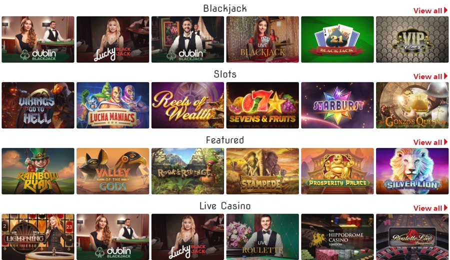 Lucky 31 Casino Games and software